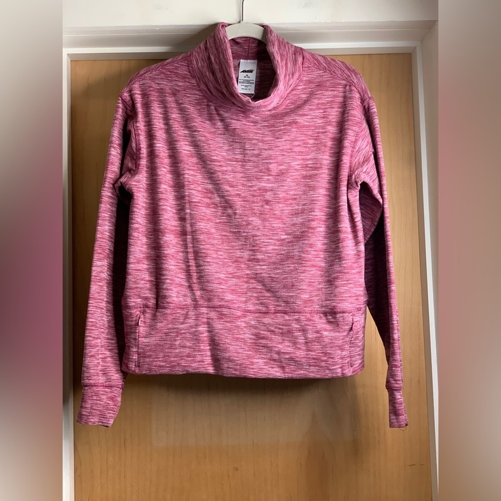 Avia Soft Brushed Jersey Mock Neck Sweater. Size-Medium(8-10) - Picture 2 of 4